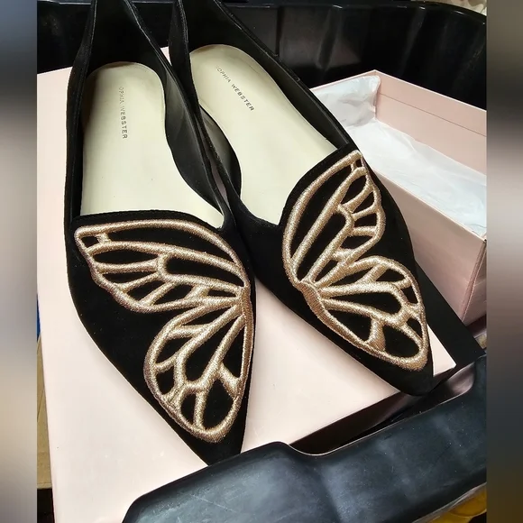 Sophia Webster Bibi butterfly flat size 40.5 - Picture 5 of 10